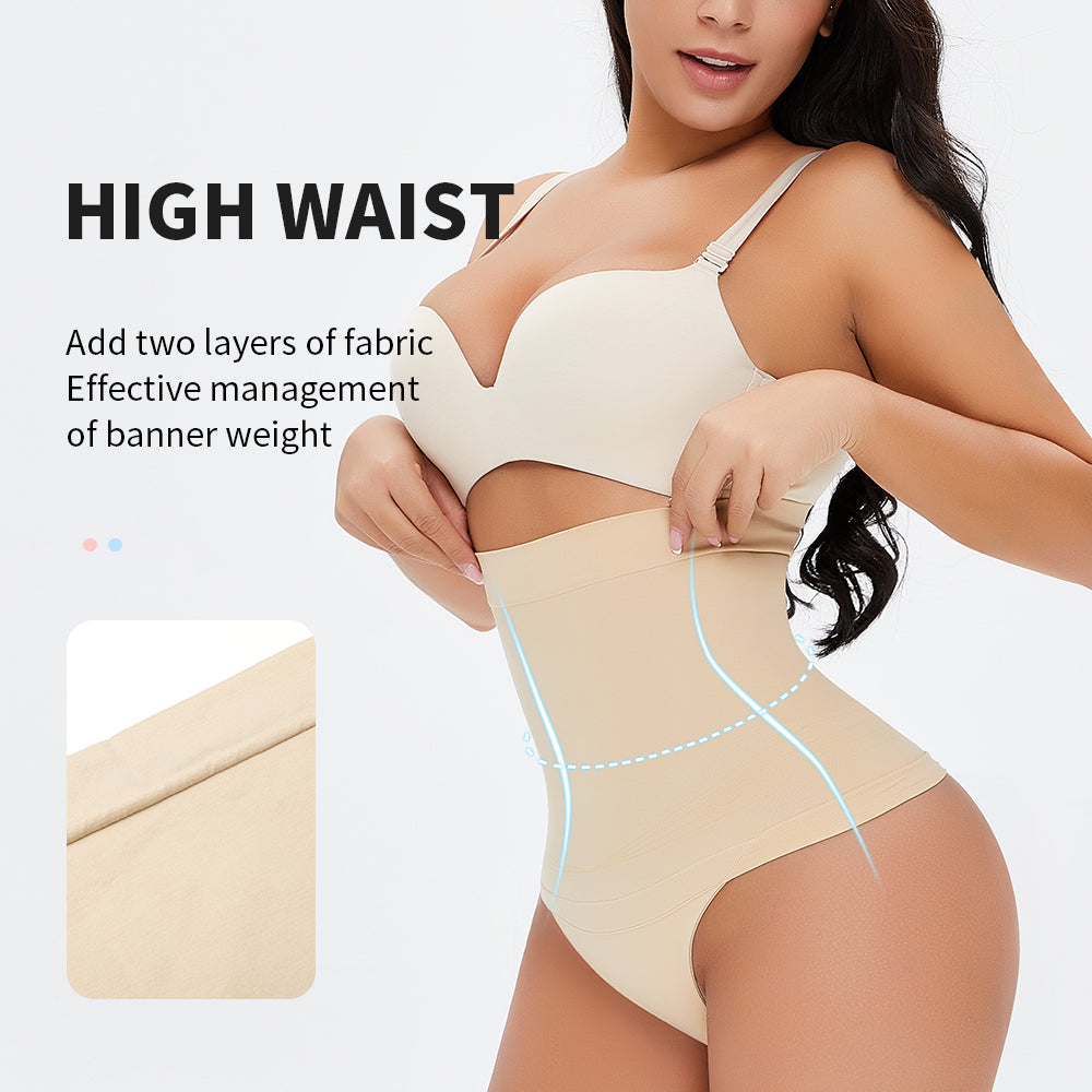 High-waisted postpartum belly shaping pants