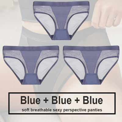 Women's Polyester Seamless Panty Three Piece Set