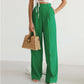 Women's High Waist Wide Leg Pants Drape Pleated