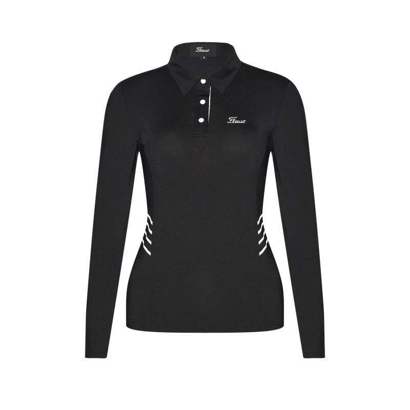 Autumn And Winter Golf Clothes Women's Breathable Quick-drying Slim Wicking Polo Shirt Long-sleeved Top GolfT-shirt Tide