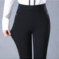 Elastic High Waist Spring Leisure Elastic StripeStraight-leg Pants