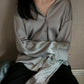 Women's Long-sleeved Satin Shirt