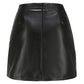 Women's Stretch Stretch Leather Skirt