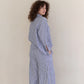 Women's Fashion Casual Striped Loose Long Sleeve Trousers Suit