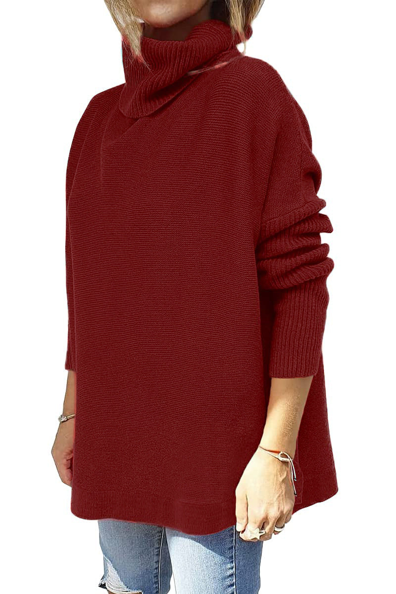 Hem Tunic Pullover Sweater Knit Top