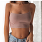 Summer Sexy Female Crop Tops 95% Cotton Women Sleeveless Straps Tank Top Solid Fitness Lady Camis Casual White Black Top W1