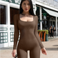 Seamless Jumpsuit Long Sleeve Shapewear Hip Lift Yoga Jumpsuit Sports Jumpsuit Bodysuits