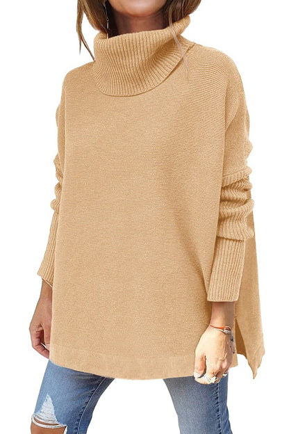 Hem Tunic Pullover Sweater Knit Top