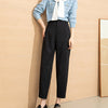 High Waist Draped Sickle Modal Suit Pants