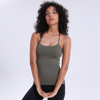 Lightweight Womens Fitted Sexy Tank Top Y Strip Back