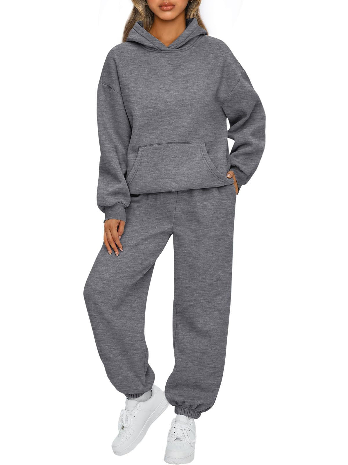 Women's Two-piece Casual Hoodie Sportswear Trousers Suit