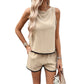 Women's Fashion Casual Sleeveless Top Shorts Suit