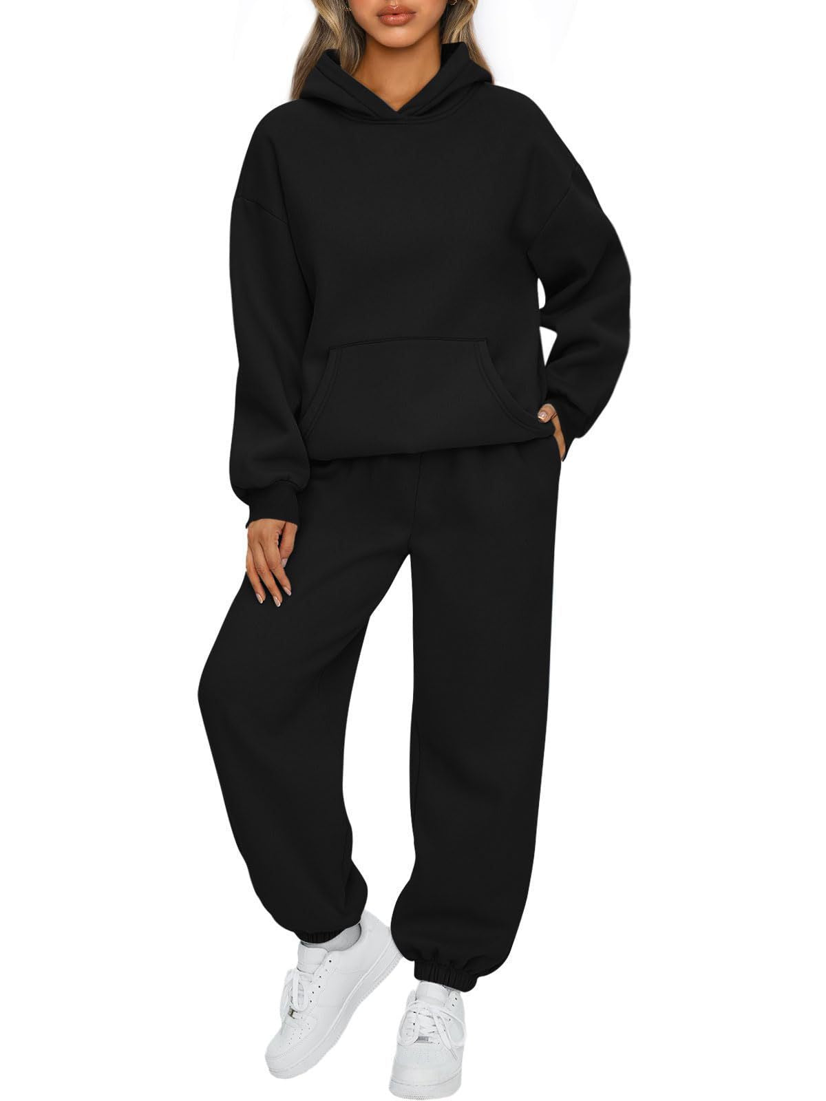 Women's Two-piece Casual Hoodie Sportswear Trousers Suit