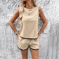 Women's Fashion Casual Sleeveless Top Shorts Suit