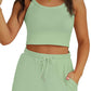 Women's Shorts Home Wear Overall Dress Set