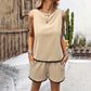 Women's Fashion Casual Sleeveless Top Shorts Suit