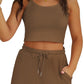 Women's Shorts Home Wear Overall Dress Set