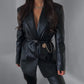 Winter Suit Collar Fashion Casual Leather Jacket