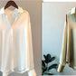 Women's Long-sleeved Satin Shirt