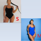 Sling Backless Tether Plus Size Solid Color Triangle One-piece Swimsuit