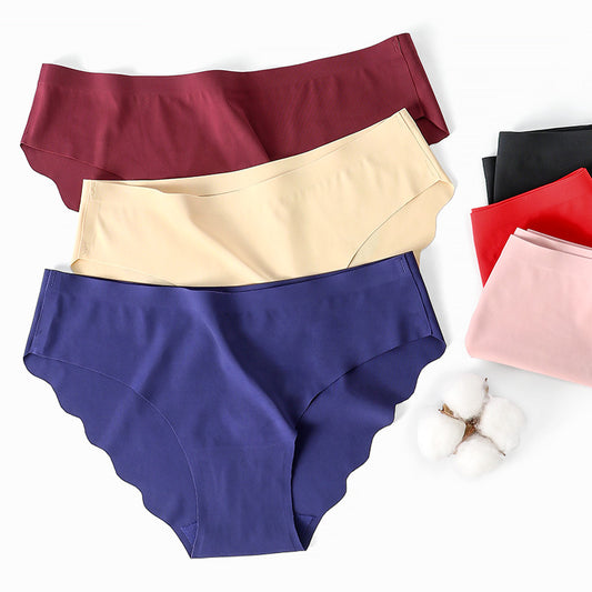 Women's One Piece Ice Silk Seamless Panties