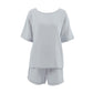 Double-layer Gauze Pajamas Women's Loose Short-sleeved Shorts Two-piece Set