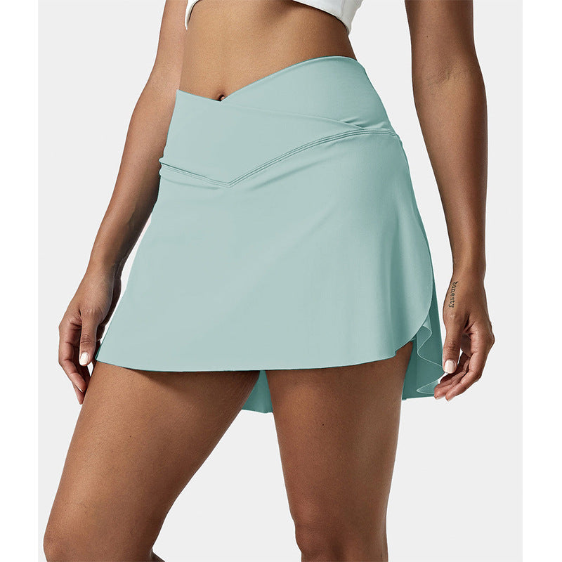 Crossed High Waisted Tennis Dress