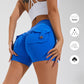 High Waist Hip Lifting Shorts With Pockets Quick Dry Yoga Fitness Sports Pants Summer Women Clothes