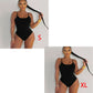 Sling Backless Tether Plus Size Solid Color Triangle One-piece Swimsuit