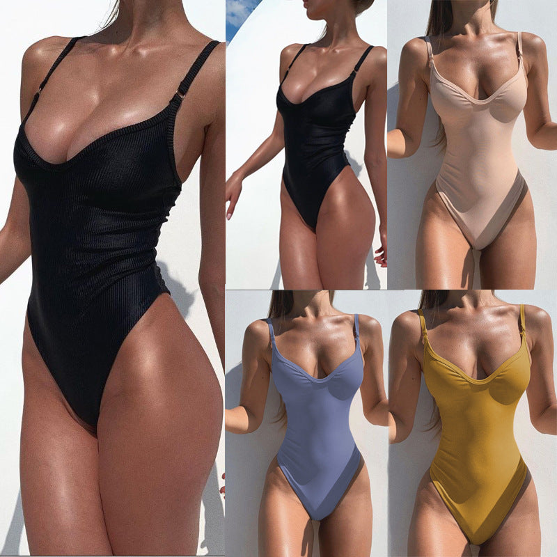 Women's Solid Color Swimsuit One-piece