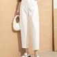 High Waist Draped Sickle Modal Suit Pants