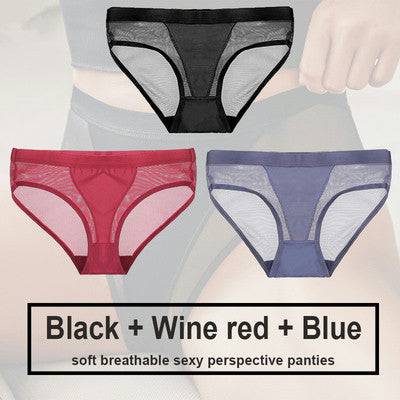 Women's Polyester Seamless Panty Three Piece Set