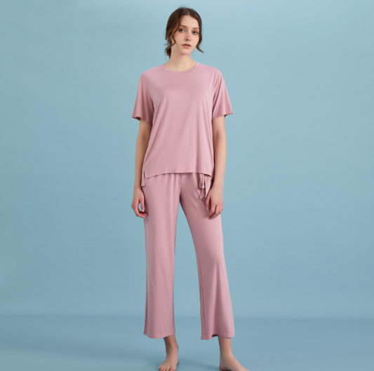 Short-sleeved Trousers Women's Loungewear Set Loose And Comfortable Pajamas