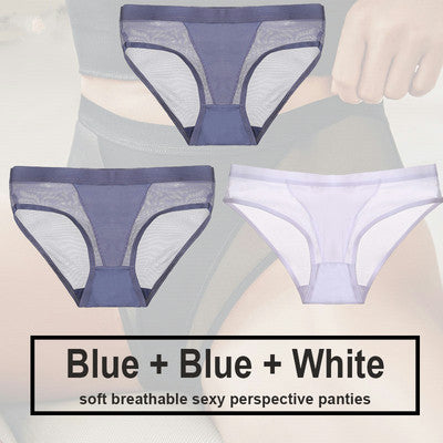 Women's Polyester Seamless Panty Three Piece Set