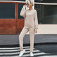 Solid Color Long-sleeved Trousers Loungewear Suit Casual Suit For Women