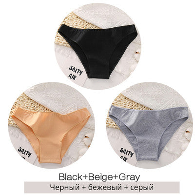 Ladies Fashion Personality Three Piece Panty Set