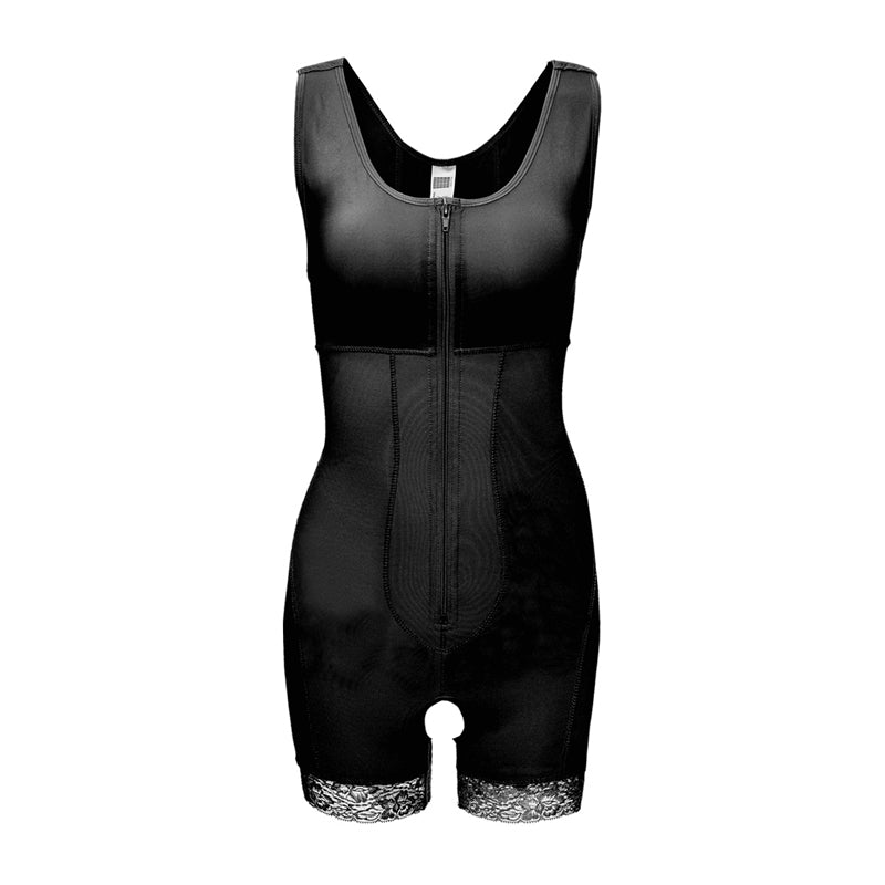 Women's One-piece Front Zipper Tummy And Hip Shaper