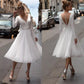 Women's Short Wedding Dress Evening Gown