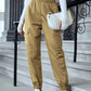 New Cargo Pants Fashion Casual Multi-pocket Elastic Waist Pencil Pants For Women