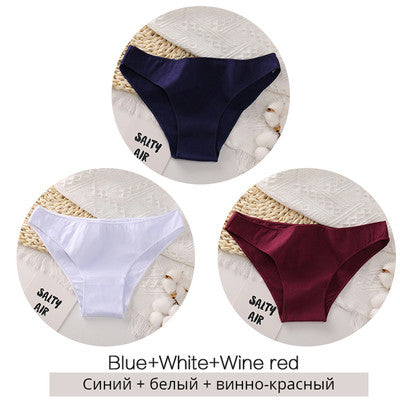 Ladies Fashion Personality Three Piece Panty Set