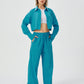 Women Two Piece Outfits For Women Long Sleeve Button Down Wide Leg Loungewear Pajama Set