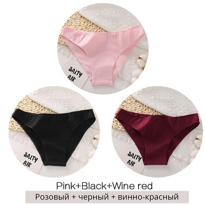 Ladies Fashion Personality Three Piece Panty Set