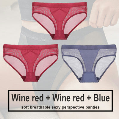 Women's Polyester Seamless Panty Three Piece Set