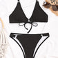 Women's Fashion Solid Color Split Swimsuit