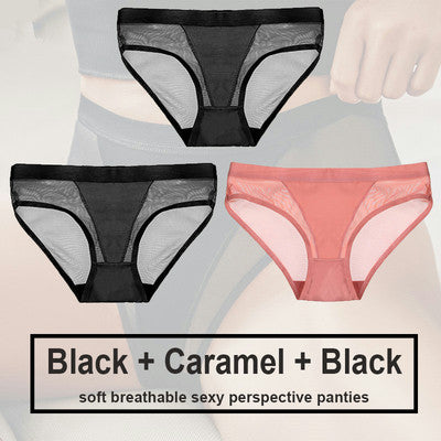 Women's Polyester Seamless Panty Three Piece Set