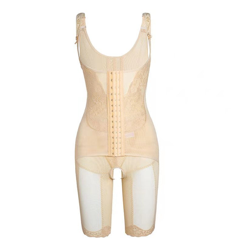 Bodysuit Buttoned Corset One-piece Shapewear