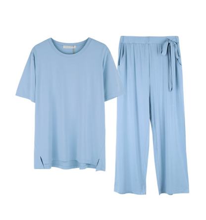 Short-sleeved Trousers Women's Loungewear Set Loose And Comfortable Pajamas