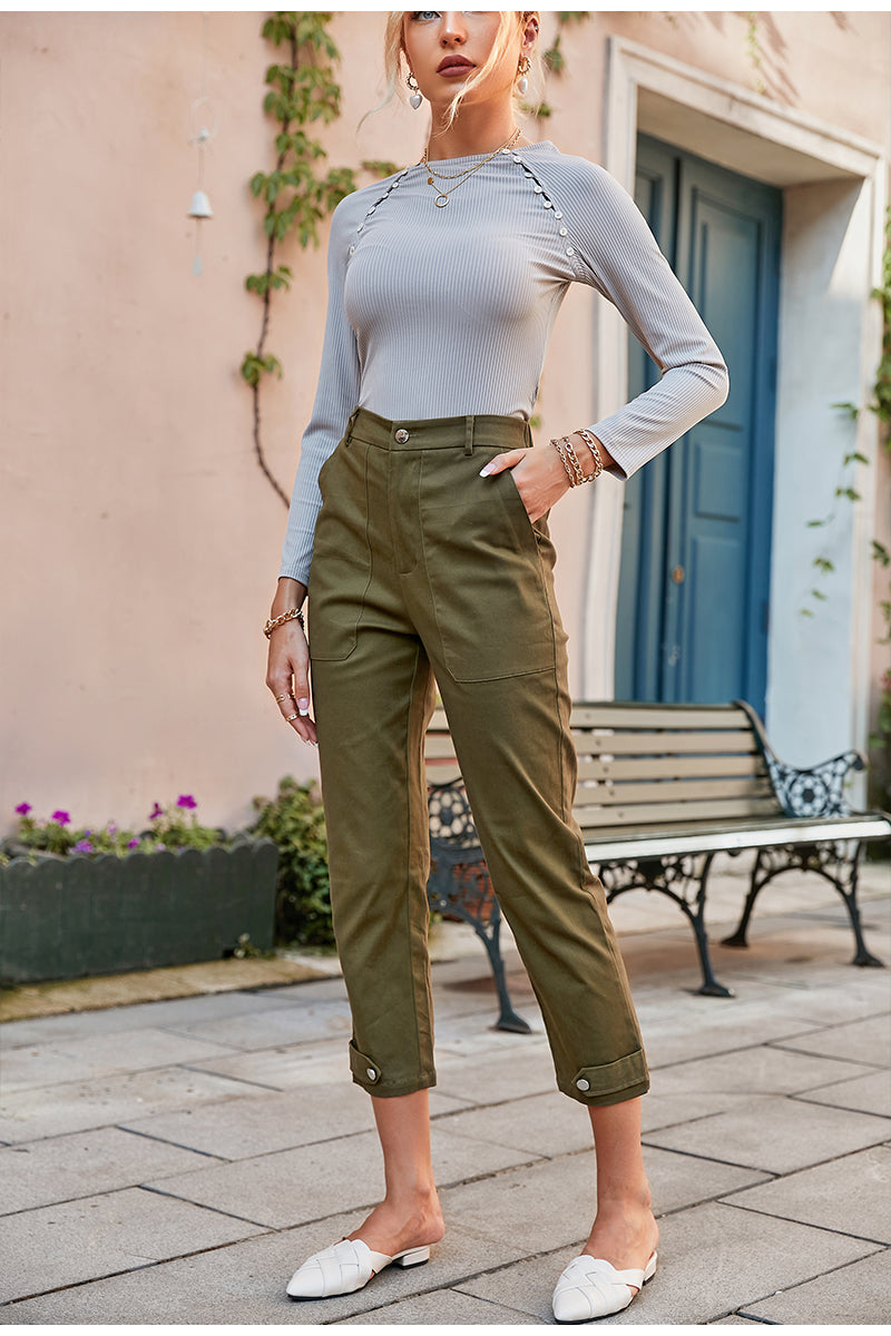 European And American Womens Casual Slim Pencil Pants